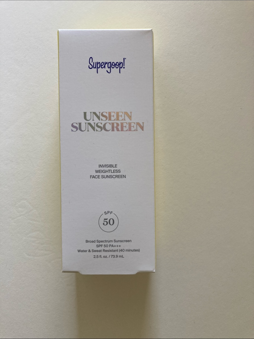 NWT SUPERGOOP - ! Unseen Sunscreen SPF 50 2.5 oz.